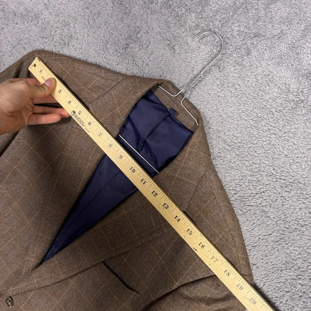 Jos A Bank Blazer Men's 42R Linen Wool BRR Comfort 1905 Sport Coat Windowpane